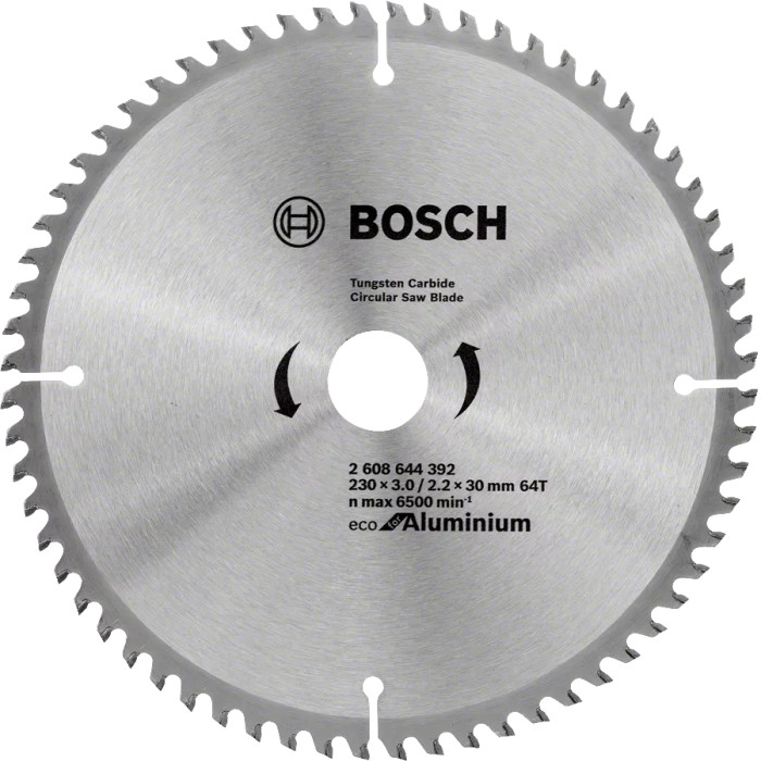Диск пильный по алюминию BOSCH Eco for Aluminum 230х30х64 2608644392