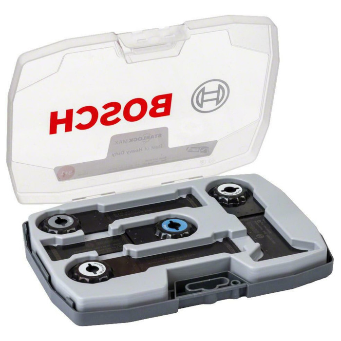 Набір полотен-насадок для реноватора по дереву та металу 4 шт BOSCH Best of Heavy Duty Starlock MAX 2608664132