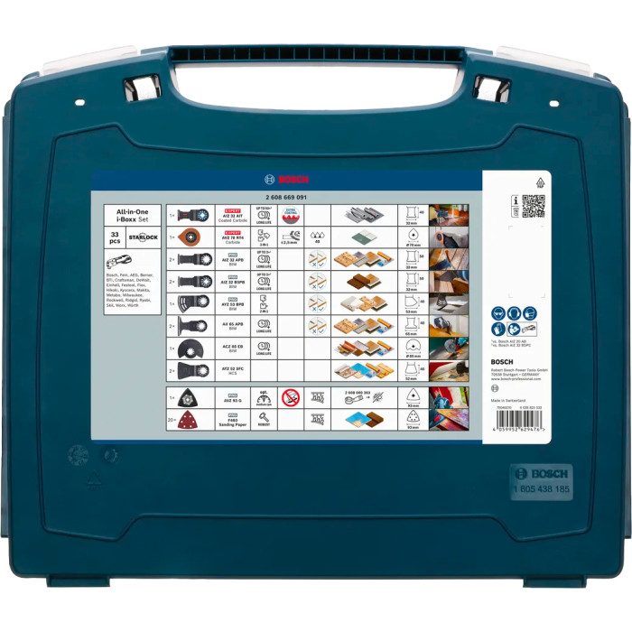 Набір насадок для реноватора 34 шт BOSCH Starlock Set 2608669091 - зображення 4
