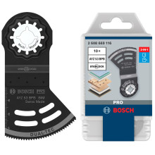 Полотна-насадки для реноватора універсальні 10 шт BOSCH BiM PRO AYZ 53 BPB Dual-Tec 53х40 мм Starlock 2608669116
