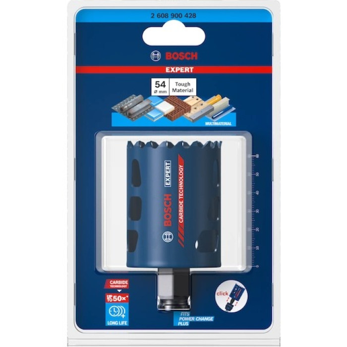 Коронка універсальна BOSCH EXPERT Multi Material PC Plus 54 мм 2608900428 - зображення 2