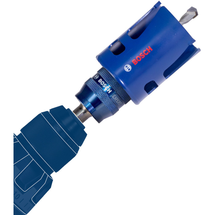 Набір біметалевих коронок універсальних 6 шт BOSCH EXPERT Tough Material PC Plus 22-68 мм 2608900445 - зображення 7