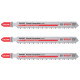 Полотна по пластику для лобзика 3 шт BOSCH EXPERT Plastic Composites Clean 117х3.3 мм T 301 CHM 2608631966