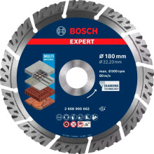 Круг алмазный универсальный BOSCH Expert Multi Material 180x22.23x2.4 мм 2608900662