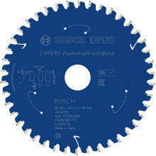 Диск пильный по алюминию BOSCH EXPERT Aluminium cordless 120х20х42T 1,8/1,2 мм 2608902115