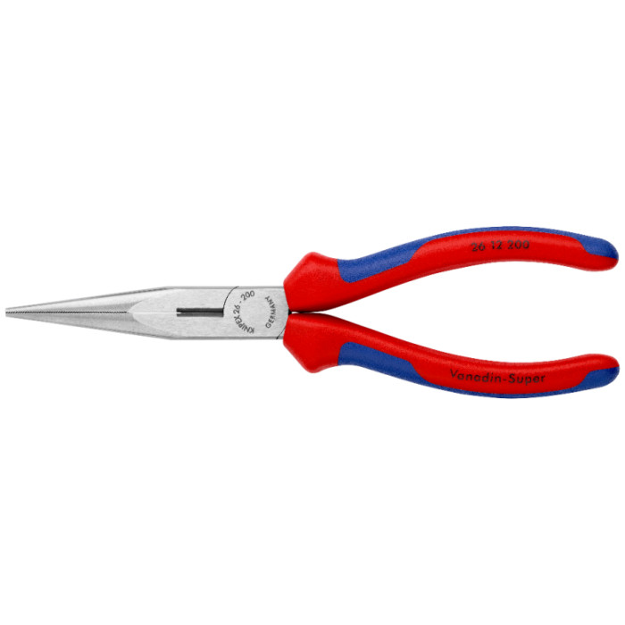 Плоскі круглогубці з ріжучими кромками KNIPEX 200 мм 26 12 200