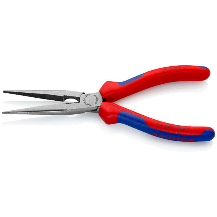 Плоскі круглогубці з ріжучими кромками KNIPEX 200 мм 26 12 200 - зображення 3