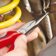 Плоскі круглогубці з ріжучими кромками KNIPEX 200 мм 26 12 200 - зображення 5