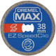 Круг алмазный по металлу Dremel MAX EZ SPEEDCLIC 38х3.2х1 мм 2615S456DM