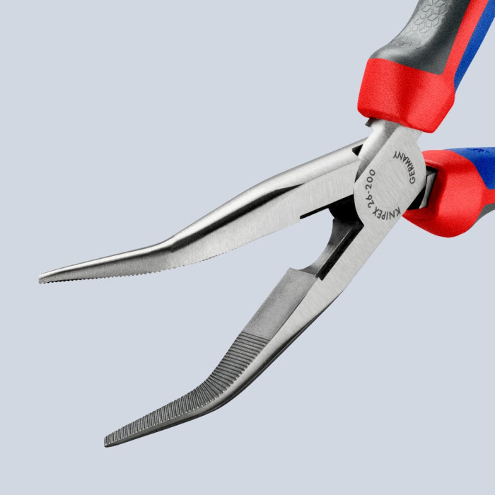 Плоские длинногубцы с режущими кромками фосфатированные KNIPEX 200 мм 26 22 200 - изображение 2