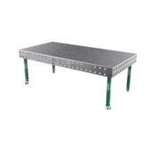 Сварочный стол на колёсах GPPH SMART 2400х1200х12 мм, fi28, сетка 100х100 мм