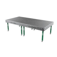 Сварочный стол на колёсах GPPH SMART 3000х1480х12 мм, fi28, сетка 100х100 мм