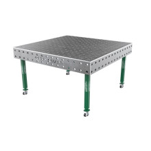 Сварочный стол на колёсах GPPH SMART 1500х1480х15 мм, fi28, сетка 100х100 мм