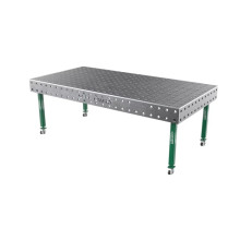 Сварочный стол на колёсах GPPH SMART 2400х1200х15 мм, fi28, сетка 100х100 мм