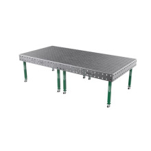 Сварочный стол на колёсах GPPH SMART 3000х1480х15 мм, fi28, сетка 100х100 мм
