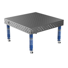 Сварочный стол на колесах GPPH PLUS 1500x1480 мм, fi28, сетка 100x100 мм
