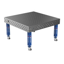 Сварочный стол на колёсах GPPH PRO 1500x1480 мм, fi28, сетка 100х100 мм
