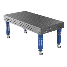 Сварочный стол на колёсах GPPH PRO 2000x1000 мм, fi28, сетка 100х100 мм