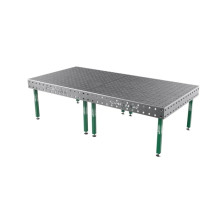 Сварочный стол на колёсах GPPH SMART 3000х1480х12 мм, fi28, диагональная сетка