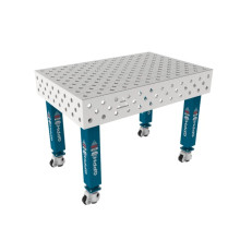 Сварочный стол на колёсах GPPH PRO INOX 1200х800 мм, fi28, диагональная сетка