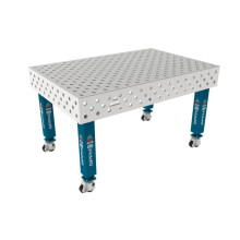 Сварочный стол на колёсах GPPH PRO INOX 1500х1000 мм, fi28, диагональная сетка