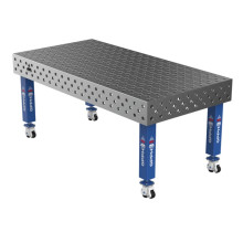 Сварочный стол на колёсах GPPH PRO 2000x1000 мм, fi28, диагональная сетка