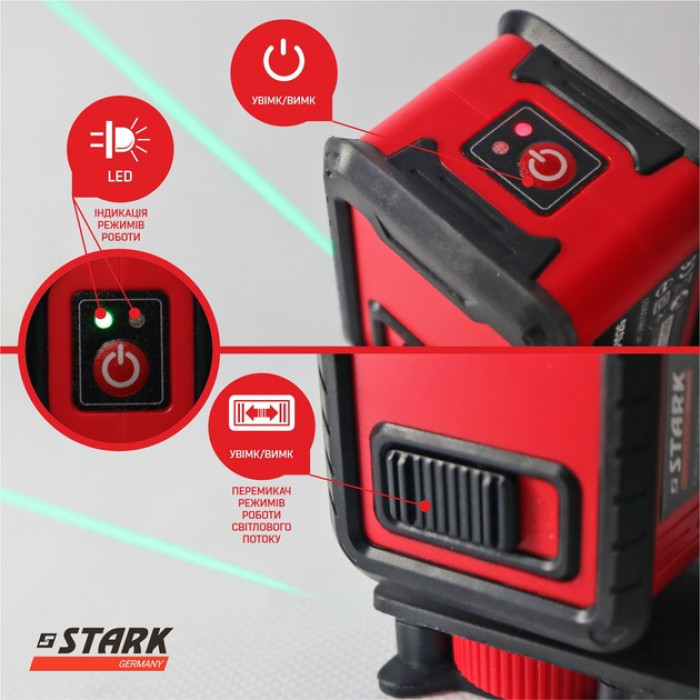 Лазерний нівелір STARK LL-102G 290150027 - зображення 9