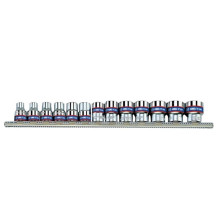 Haбіp гoлoвoк торцевих 12-гранних 13 шт KING TONY 1/4"-13/16" 3/8 дюйма 3013SR