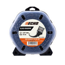 Струна косильная 2.4 мм 12 м ECHO Black Diamond 340095004