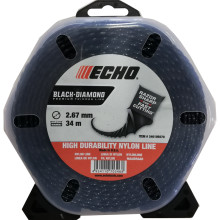 Струна косильная 2.7 мм 34 м ECHO Black Diamond 340105070