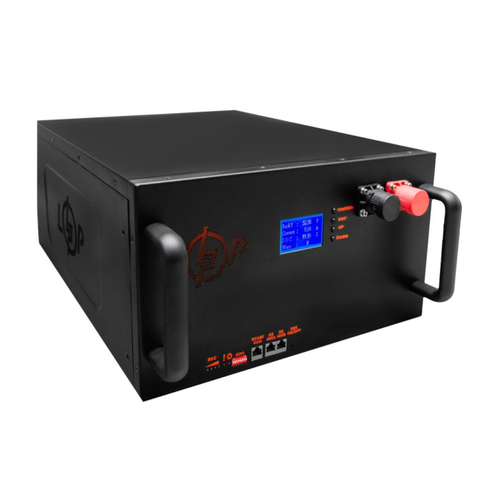 Аккумулятор LogicPower LP LiFePO4 25,6V - 280 Ah (7168Wh) (BMS 200A/100А) LCD металл Smart RM RS485/CAN 37514