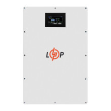 Аккумулятор LogicPower LP LiFePO4 51,2V - 100 Ah (5120Wh) (BMS 100A/50А) металл LCD Smart RS485/CAN JK настенный 37733