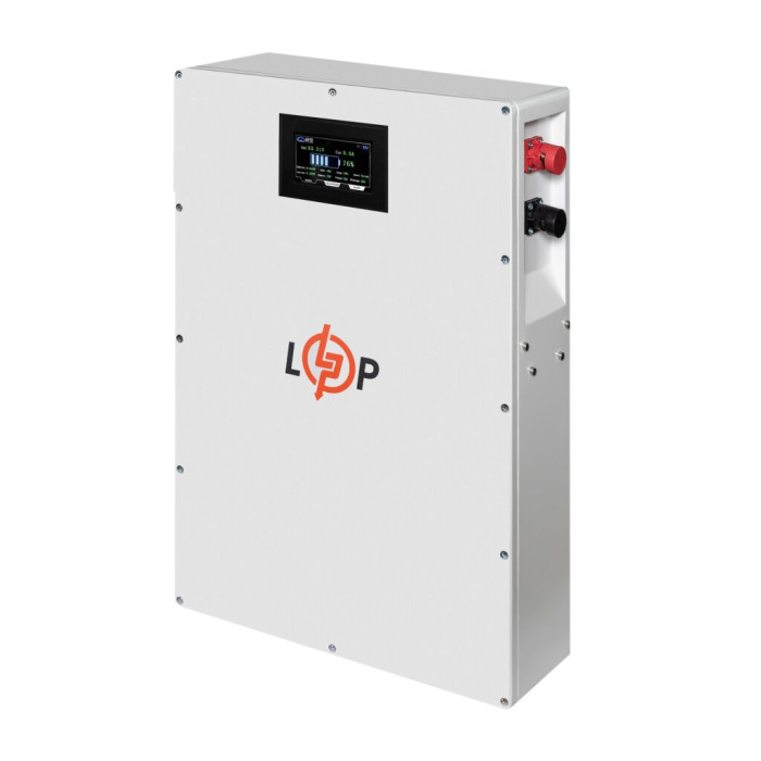 Аккумулятор LogicPower LP LiFePO4 51,2V - 100 Ah (5120Wh) (BMS 100A/50А) металл LCD Smart RS485/CAN JK настенный 37733 - изображение 2