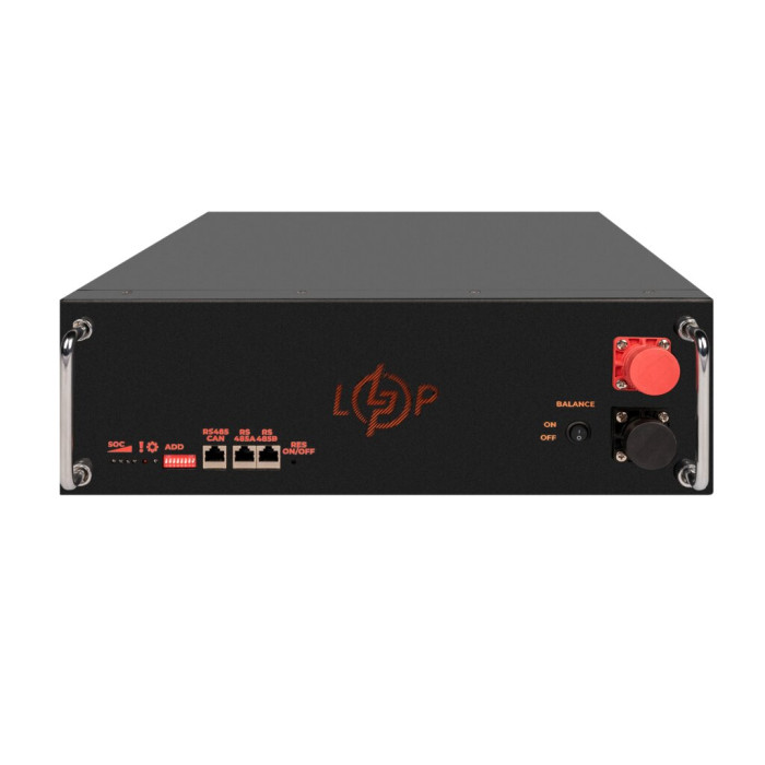 Аккумулятор LogicPower LP LiFePO4 51,2V - 100 Ah (5120Wh) (BMS SP 100A/50А) RM RS485/CAN LCD BL 38135 - изображение 2