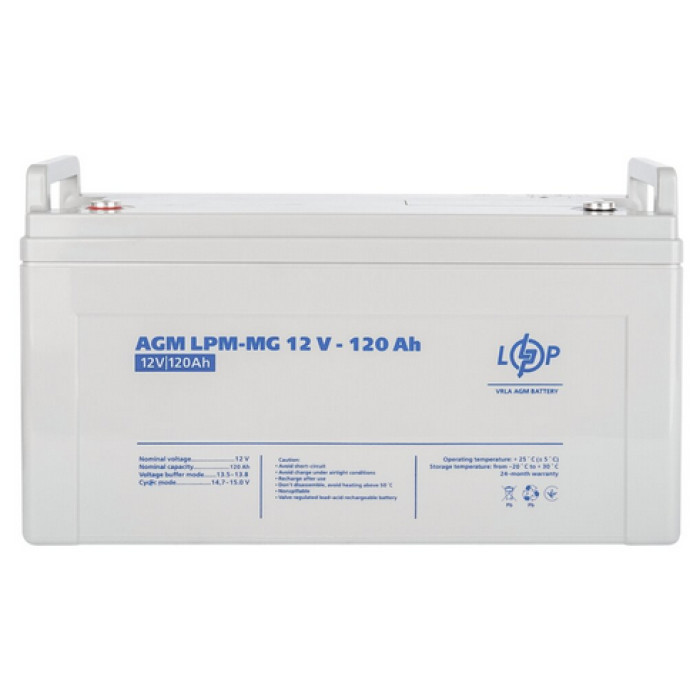 Аккумулятор LogicPower LPM-MG мультигелевый 12 В 120 Ач 3876 - изображение 3