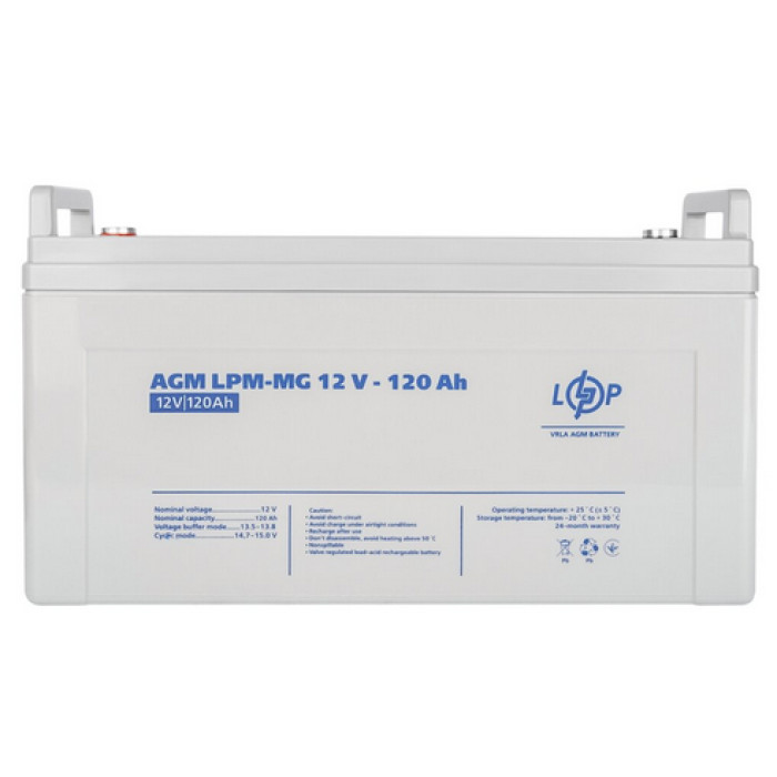 Аккумулятор LogicPower LPM-MG мультигелевый 12 В 120 Ач 3876 - изображение 4