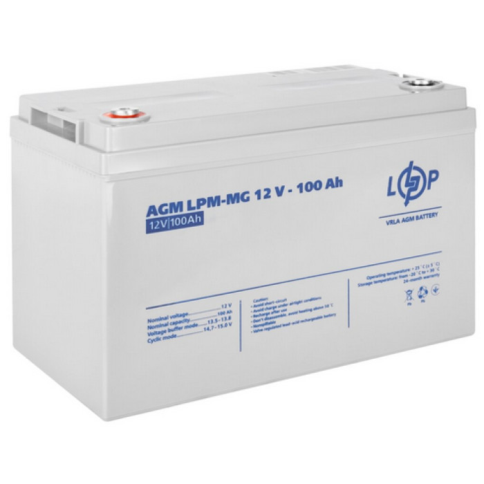 Аккумулятор LogicPower LPM-MG мультигелевый 12 В 100 Ач 3877 - изображение 2