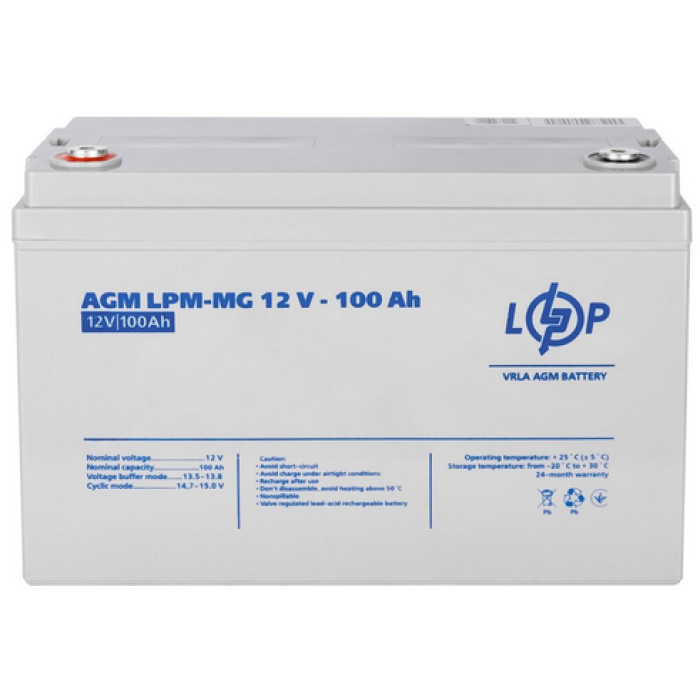 Аккумулятор LogicPower LPM-MG мультигелевый 12 В 100 Ач 3877 - изображение 4