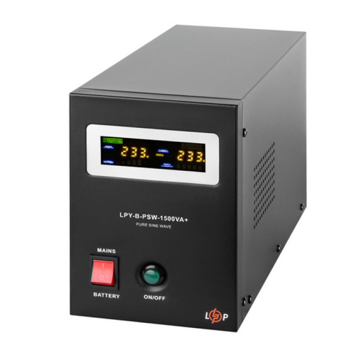 Лінійно-інтерактивне ДБЖ з правильною синусоїдою LogicPower LPY-B-PSW-1500VA 4130 - зображення 2
