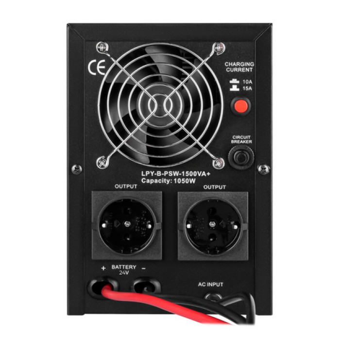 Лінійно-інтерактивне ДБЖ з правильною синусоїдою LogicPower LPY-B-PSW-1500VA 4130 - зображення 4