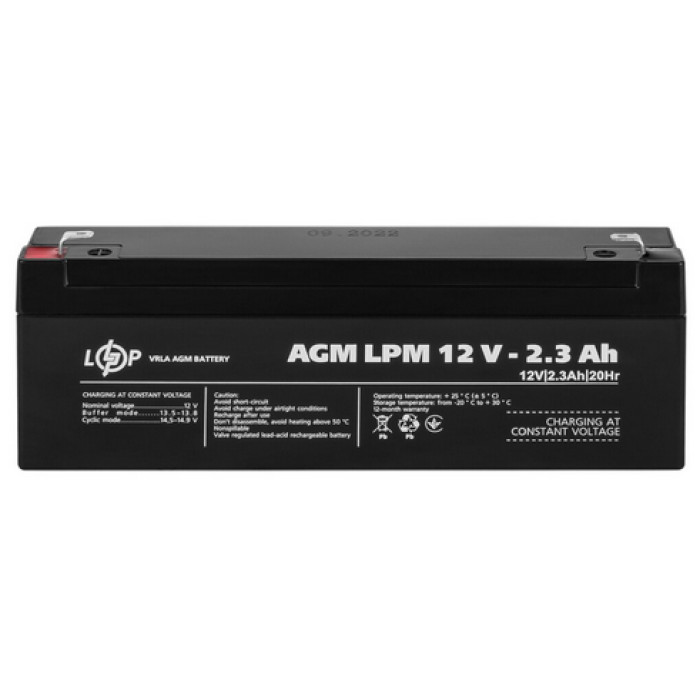 Аккумулятор LogicPower LPM AGM 12 В 2.3 Аг 4132 - изображение 4