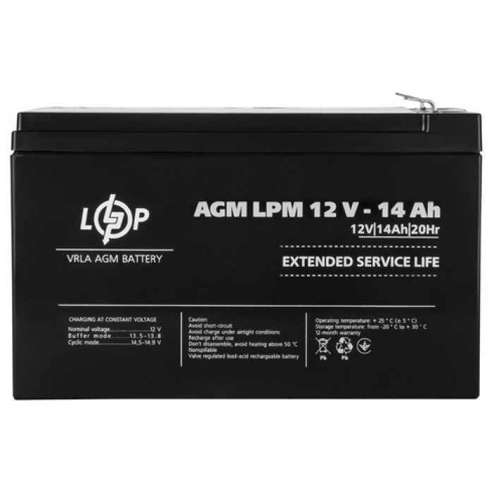Аккумулятор LogicPower LPM AGM 12 В 14 Ач 4161 - изображение 4