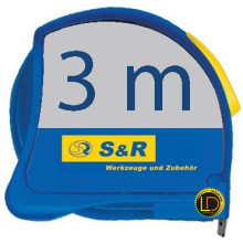 Рулетка S&R 3м х 19мм