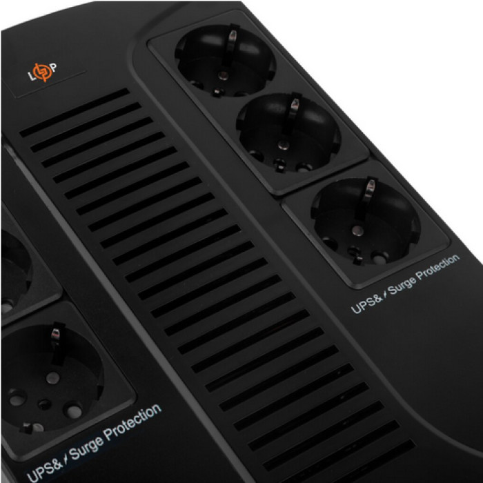 Лінійно-інтерактивне ДБЖ LogicPower LP 650VA-6PS 4324 - зображення 2