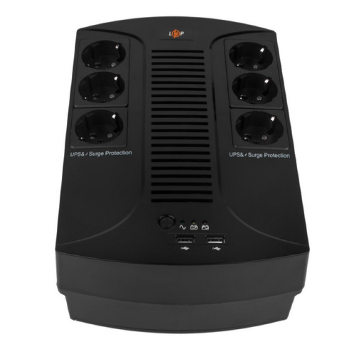 Лінійно-інтерактивне ДБЖ LogicPower LP 650VA-6PS 4324 - зображення 3
