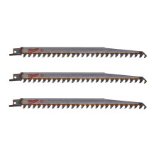 Полотна по дереву для сабельной пилы 3 шт Milwaukee 240 мм 3 TPI S 1542 K 48001078