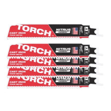 Полотна по металлу для сабельной пилы 5 шт Milwaukee TCT TORCH NITRUS 230 мм 10 TPI S 1155 HHM 48006552