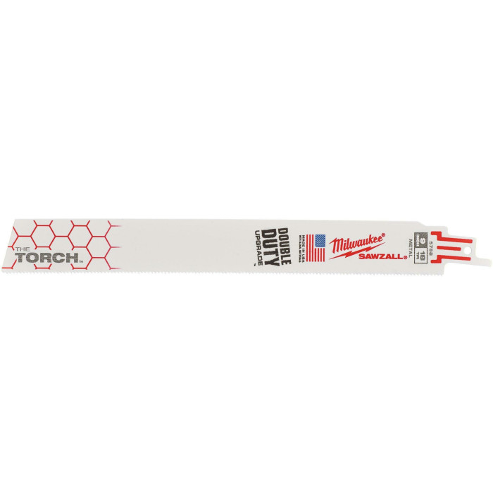 Полотна по металлу для сабельной пилы 25 шт Milwaukee TORCH 230 мм 18 TPI S 1126 BEF/S 1127 BEF 48008788 - изображение 2