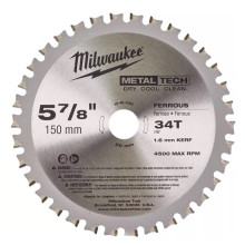 Диск пильный по стали Milwaukee F 150х20х34 48404080