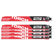 Полотна по металлу для сабельной пилы 5 шт Milwaukee 230 мм TCT TORCH NITRUS 8 TPI S 1155 CHC 48475562